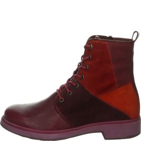 Think COGITA Woman Ankle boot - Material: Leather in Red