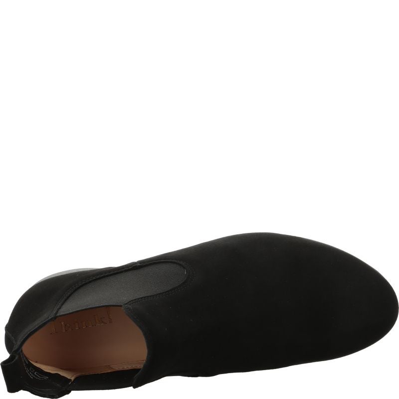 Think! GUAD2 Damen Chelsea Boots - Material: Leder in Schwarz