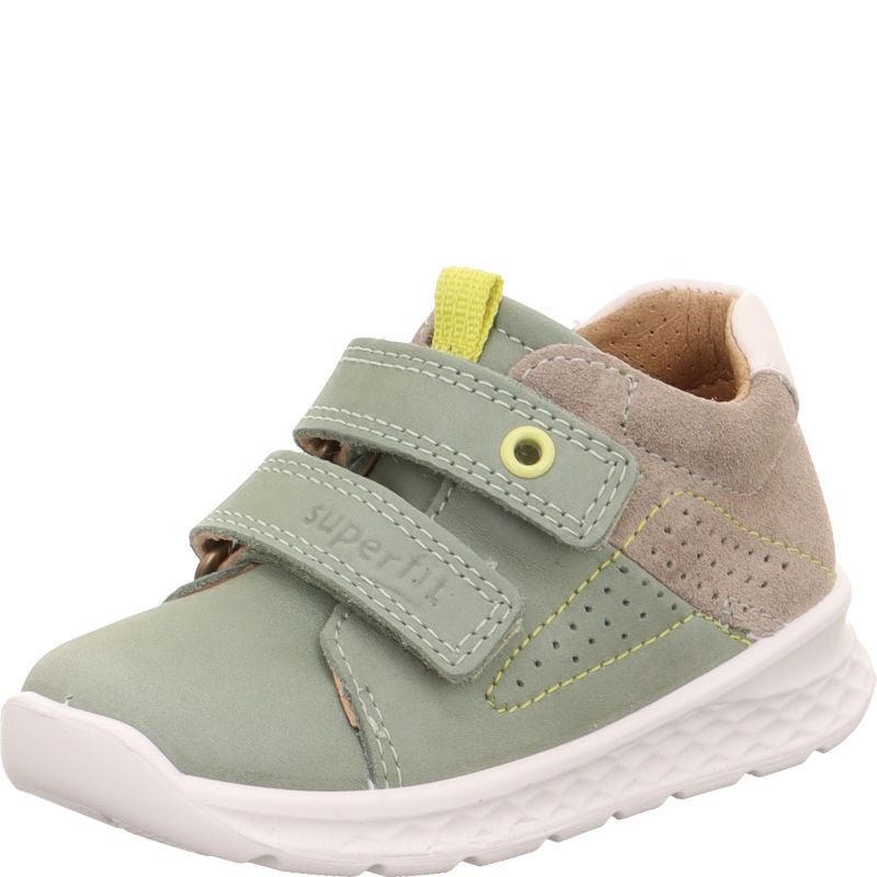 Superfit BREEZE Jungen Sneaker low - Material: Leder in Grün