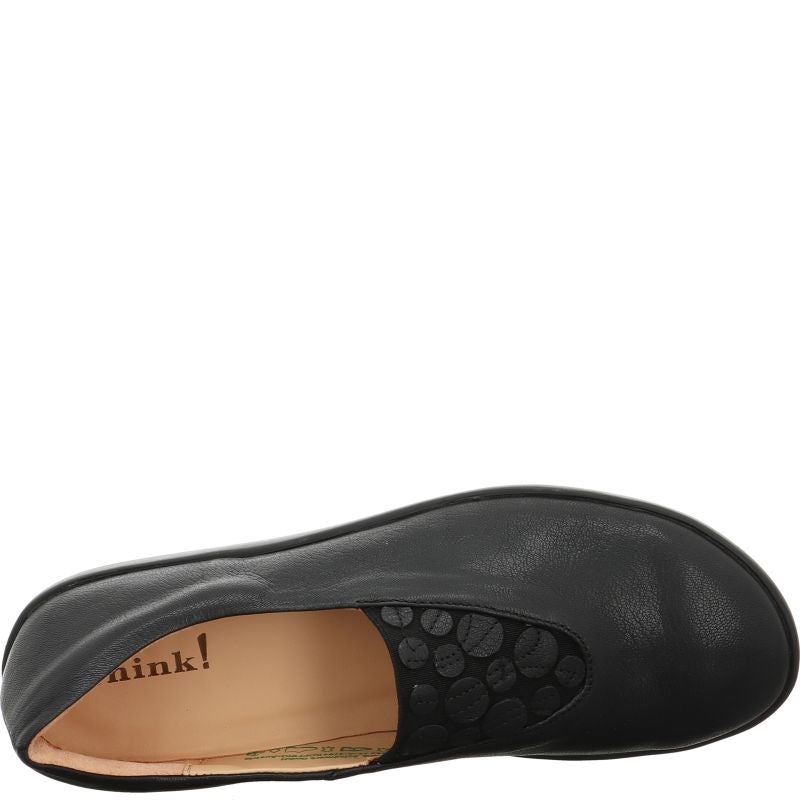 Think NATURE Woman Ballerina - Material: Leather in Black
