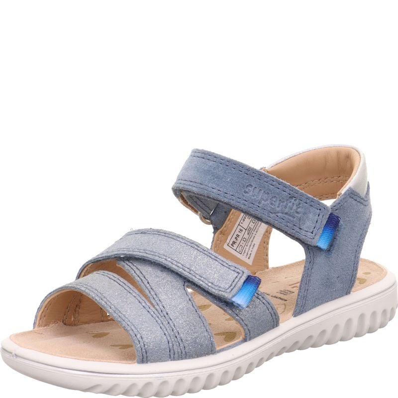 Superfit SPARKLE Mädchen Sandale - Material: Leder in Blau