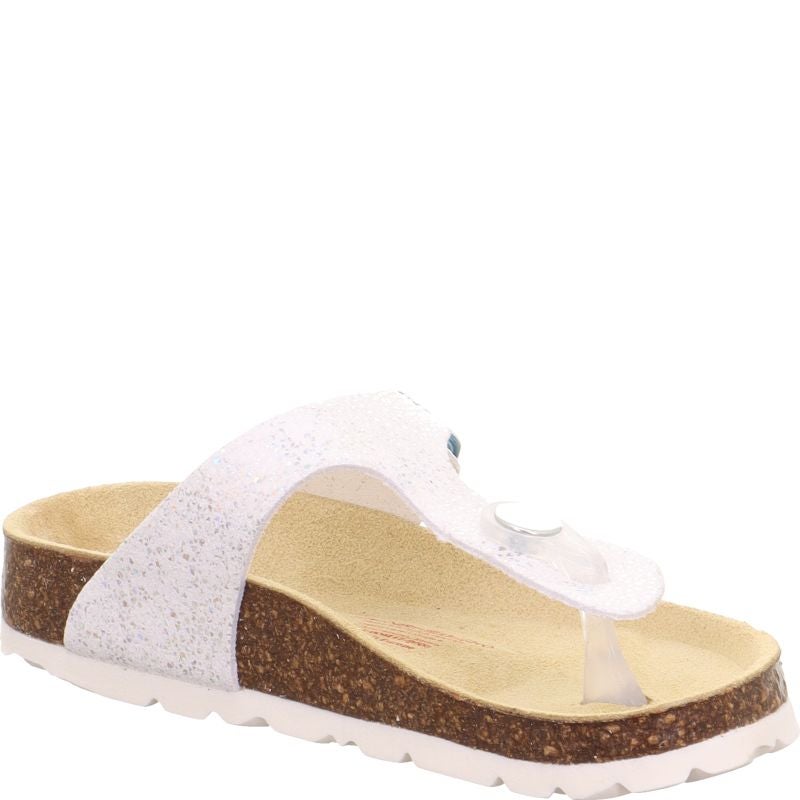 Superfit FUSSBETTPANTOFFEL Girls  - Material: Sonstiges Material in Metallic