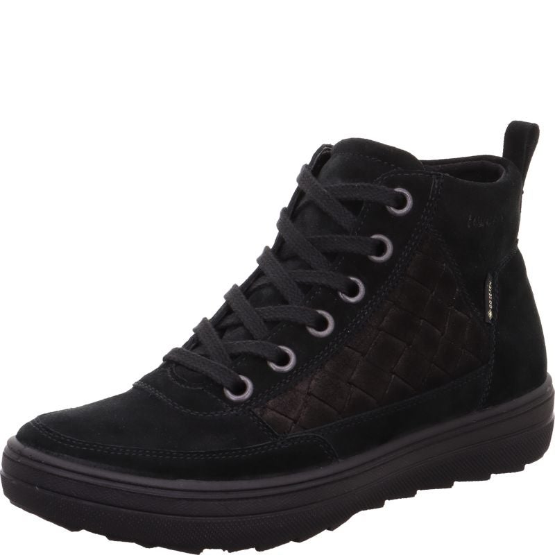 Legero MIRA Damen Sneaker high - Material: Leder in Schwarz