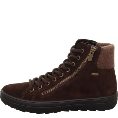 Legero MIRA Damen Sneaker high - Material: Leder/Textil in Braun