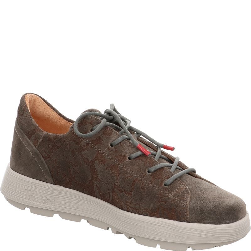 Think! COMODA Damen Schnürschuh - Material: Leder in Grau