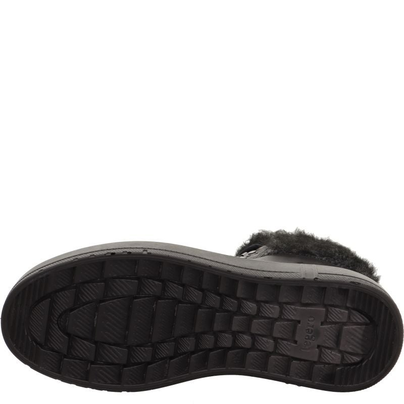 Legero WONDER Damen Schnürboots - Material: Leder/Textil in Schwarz