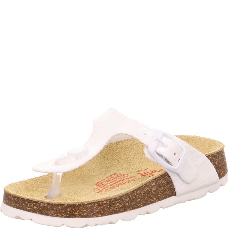 Superfit FUSSBETTPANTOFFEL Slipper - Material: Textile in White