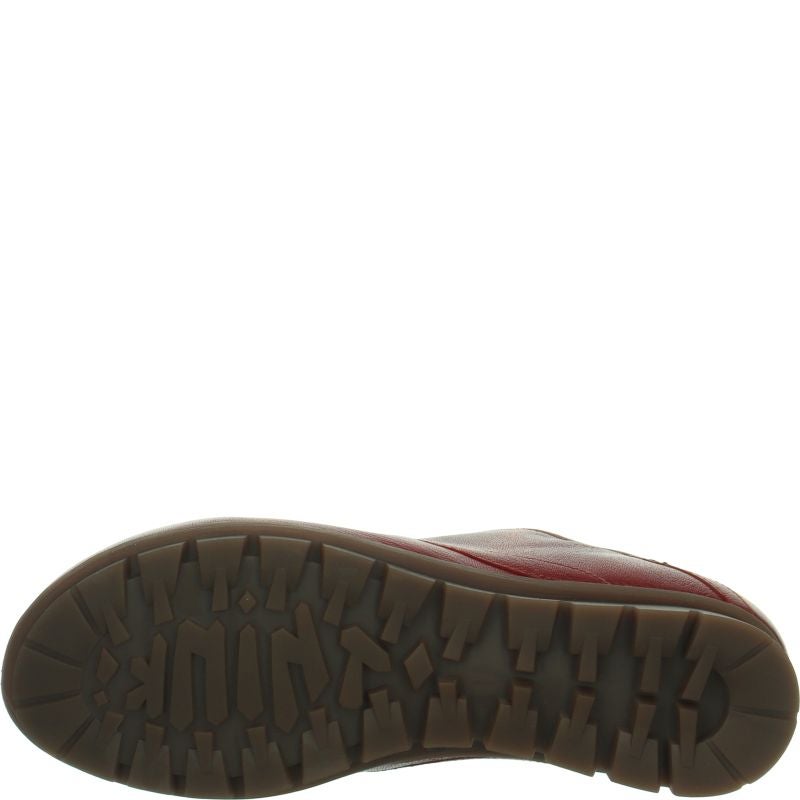 Think MENSCHA Lace up shoe - Material: Leather in Red