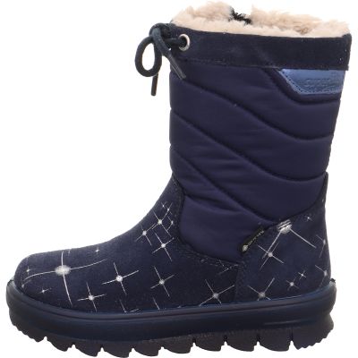 Superfit FLAVIA Mädchen Stiefel - Material: Leder/Textil in Blau