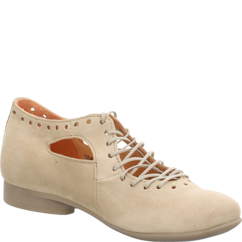 Think GUAD2 Lace up shoe - Material: Leather in Beige