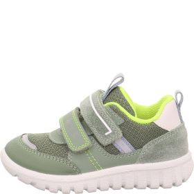 Superfit SPORT7 MINI Boys Sneakers low - Material: Leder/Sonstiges Material/Texti in Green