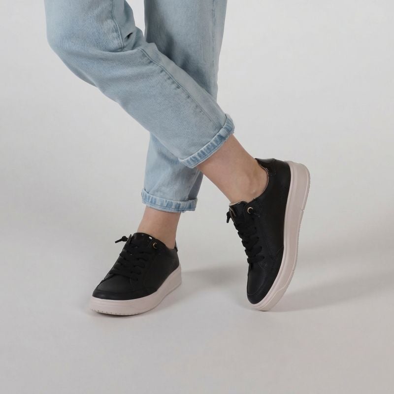 Legero REJOISE Damen Sneaker low - Material: Leder in Schwarz