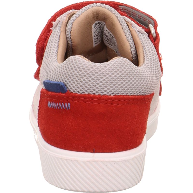 Superfit SUPIES Jungen Sneaker low - Material: Leder/Sonstiges Material/Textil in Rot