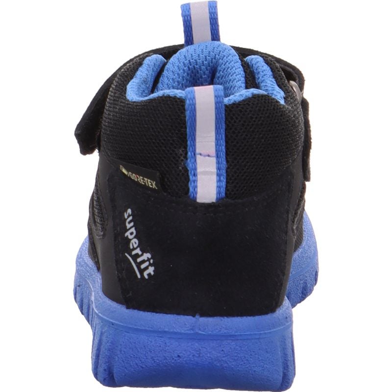 Superfit SPORT7 MINI Unisex, Jungen Sneaker low - Material: Leder/Sonstiges Material/Textil in Schwarz