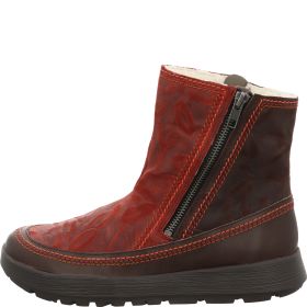 Think! COMODA Damen Stiefelette - Material: Leder in Rot