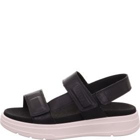 Legero SUNWALKER Damen Plateau-Sandale - Material: Leder in Schwarz