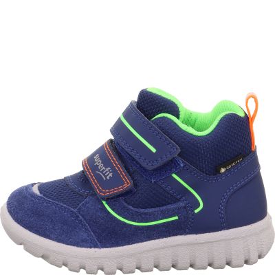 Superfit SPORT7 MINI Unisex | Jungen Sneaker high - Material: Leder/Sonstiges Material/Textil in Blau