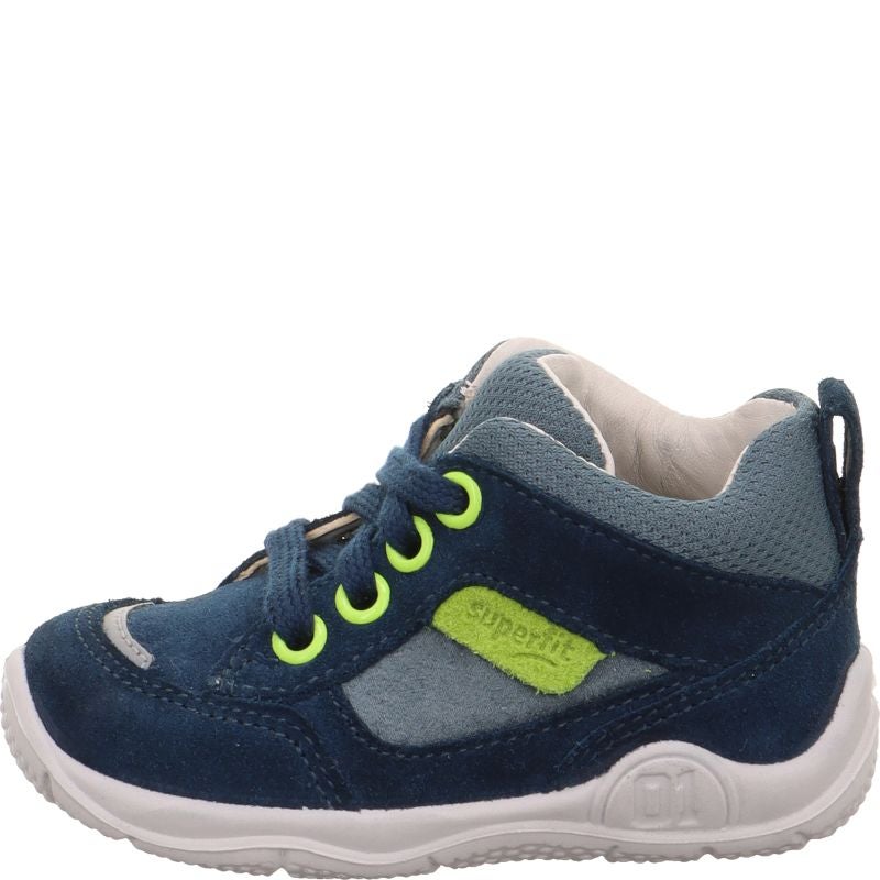 Superfit UNIVERSE Boys Sneakers high - Material: Leather/Textil in Blue