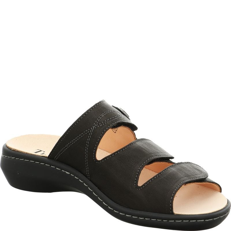 Think CAMILLA DAMEN Woman Mules - Material: Leather in Black