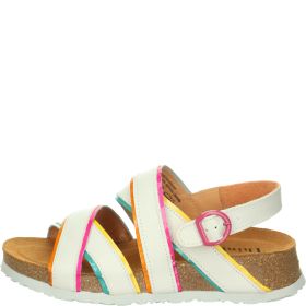 Think KOAK DAMEN Woman Strap sandal - Material: Leather in White