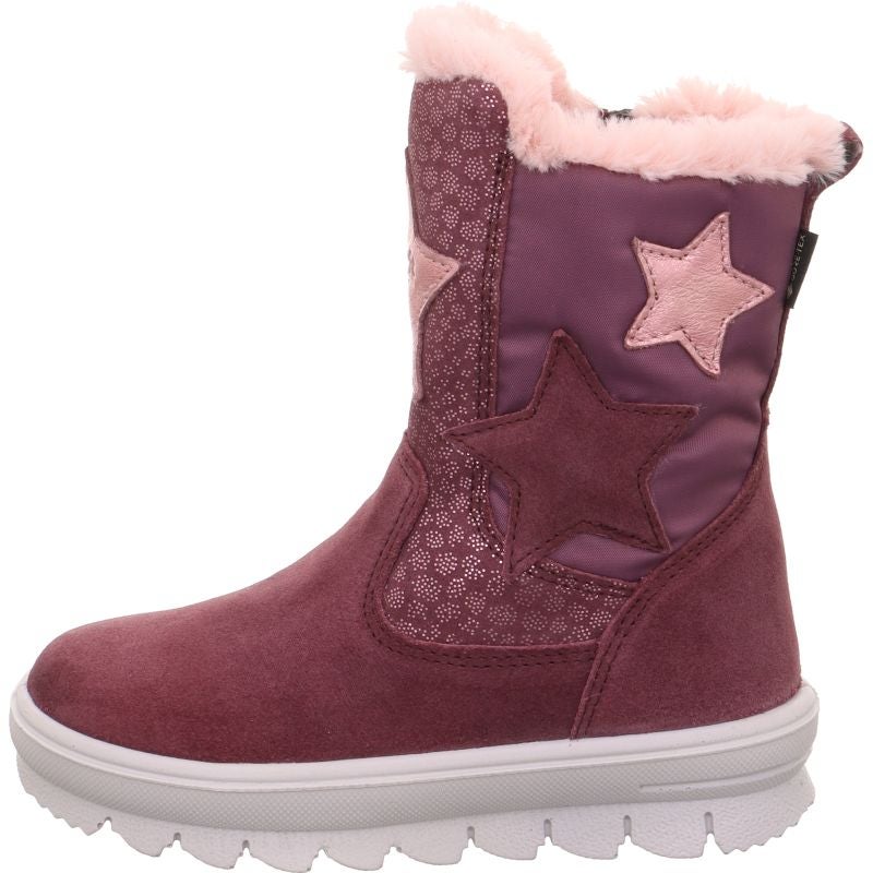 Superfit FLAVIA Stiefel - Material: Leder/Textil in Rot