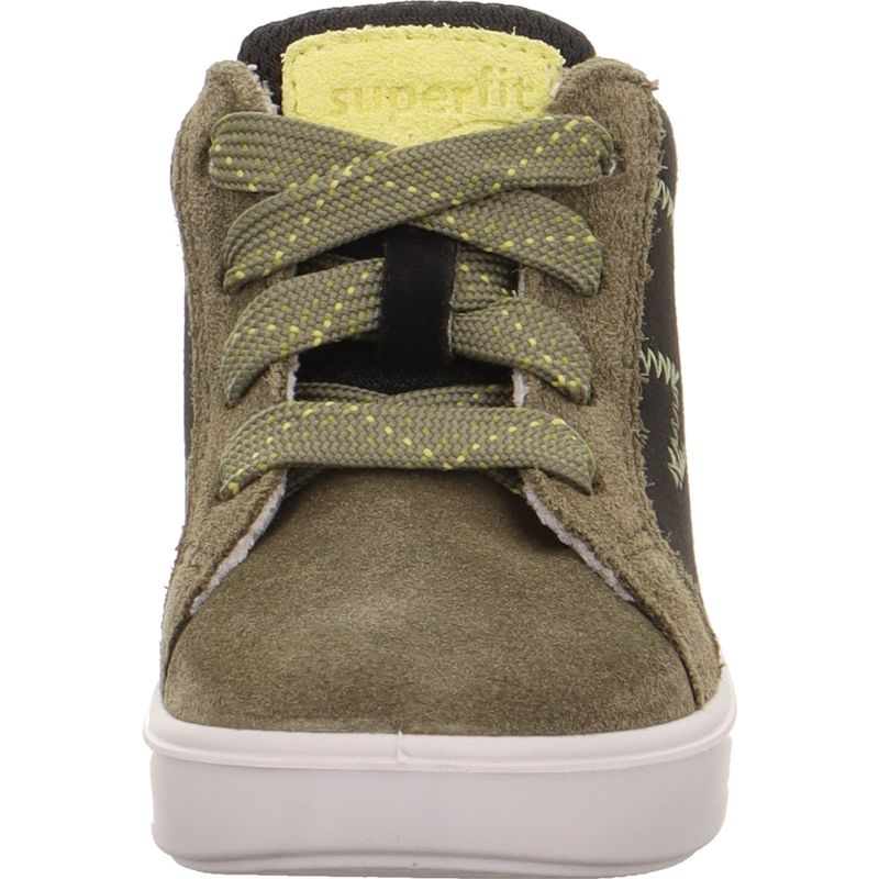 Superfit SUPIES Boys Sneakers high - Material: Leder/Sonstiges Material/Texti in Green
