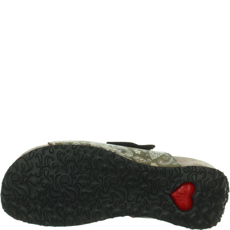 Think MIZZI DAMEN Mules - Material: Leather in Multicolored