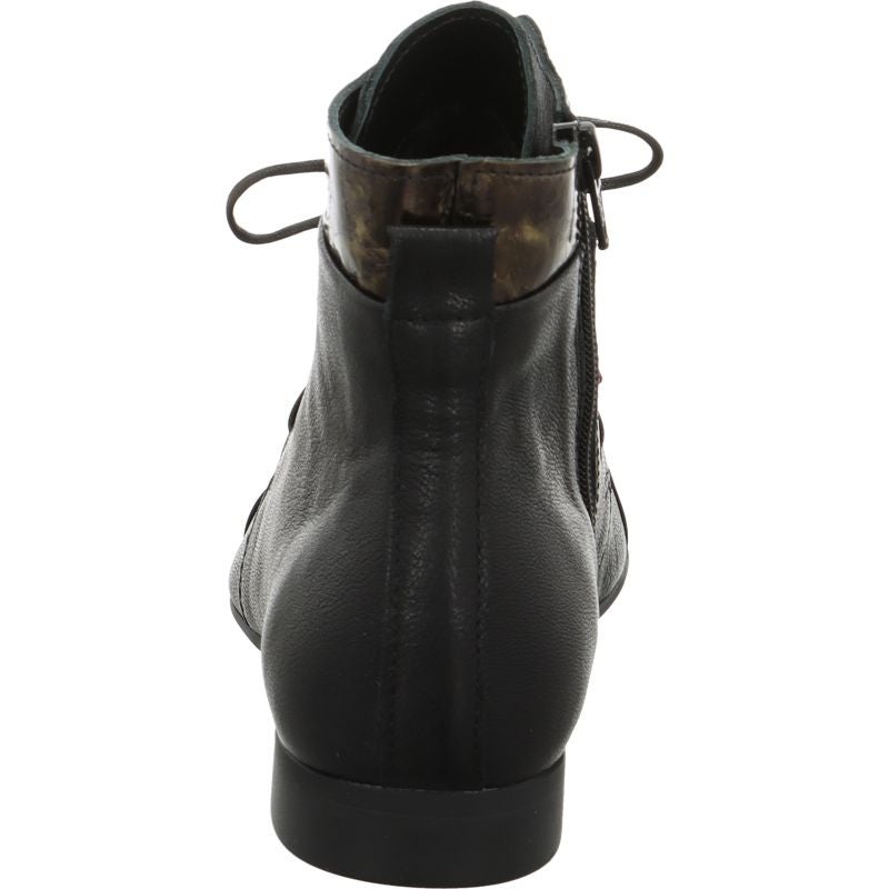 Think! GUAD2 Damen Stiefelette - Material: Leder in Schwarz