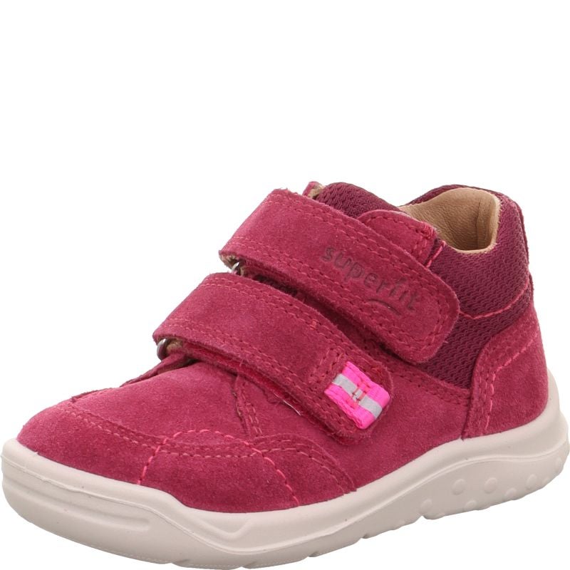 Superfit WHALEY Girls Sneakers high - Material: Leather/Textil in Red
