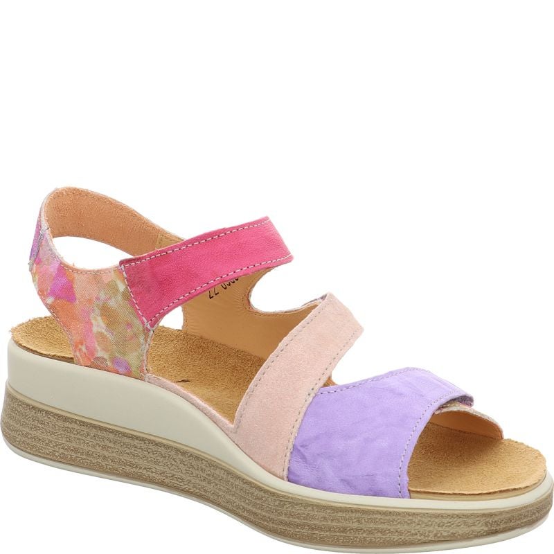 Think MEGGIE Strap sandal - Material: Leather in Multicolored