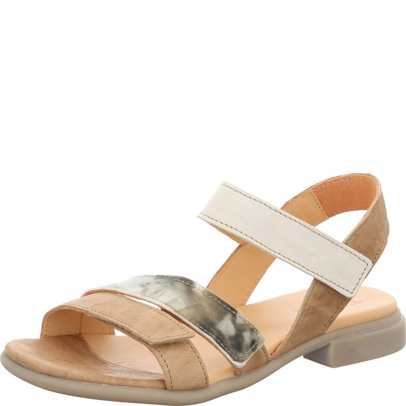 Think KAMAA Strap sandal - Material: Leather in Beige