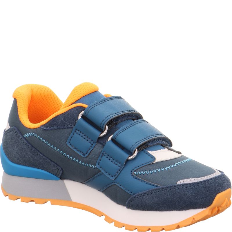 Superfit DASH Jungen | Unisex | Mädchen Sneaker low - Material: Leder/Sonstiges Material/Textil in Blau