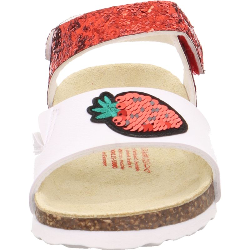 Superfit FUSSBETTPANTOFFEL Girls Sandal - Material: Sonstiges Material in Red