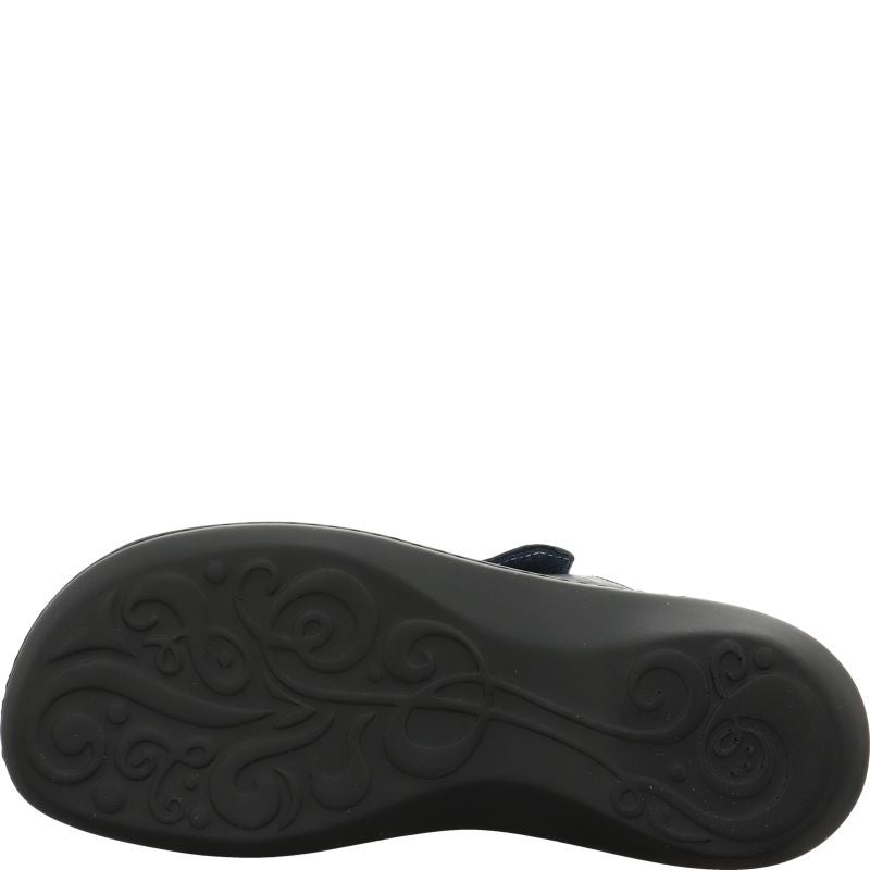 Think! CAMILLA Damen Pantolette - Material: Leder in Blau