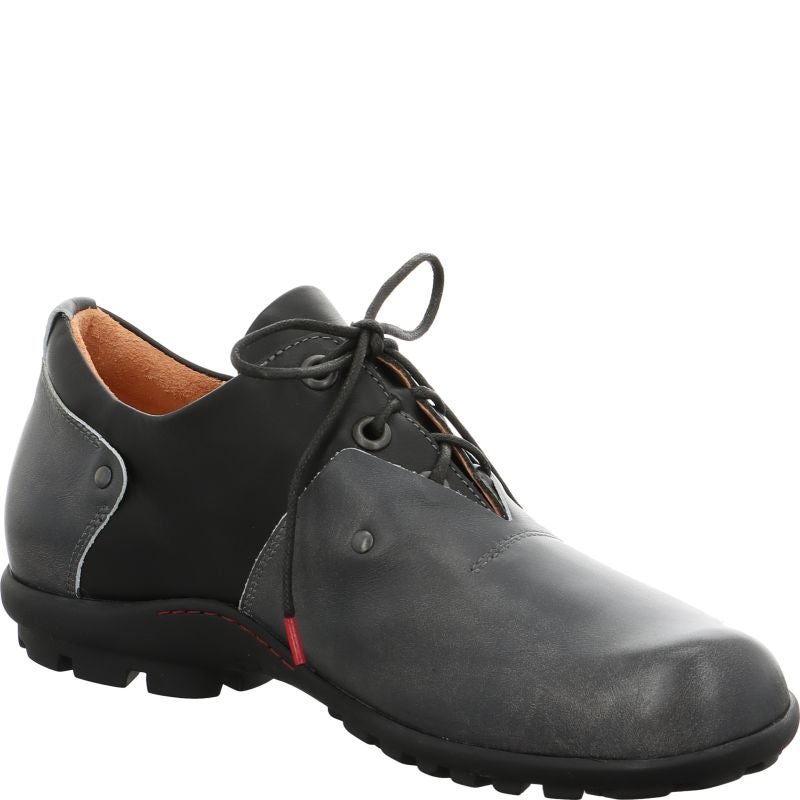 Think KONG HERREN Men Lace up shoe - Material: Leather in Grey