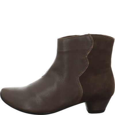 Think! AIDA Damen Stiefelette - Material: Leder in Grau