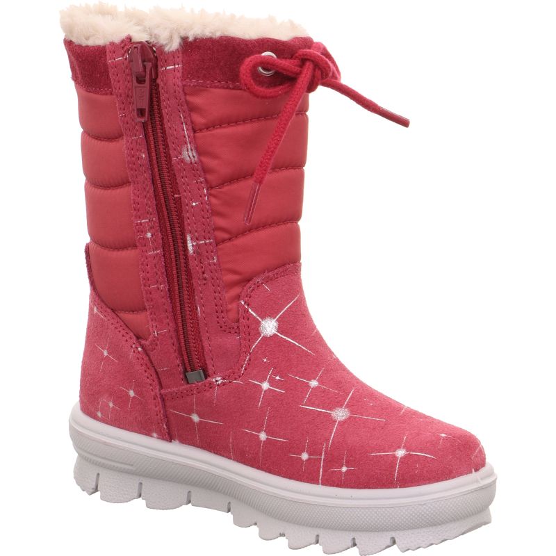Superfit FLAVIA Girls Boot - Material: Leather/Textil in Red