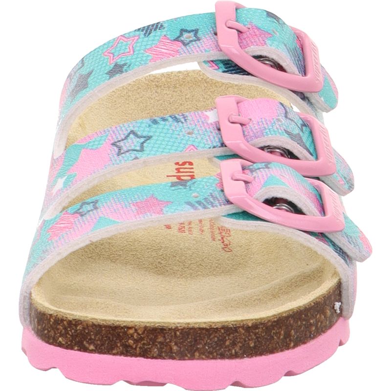 Superfit FUSSBETTPANTOFFEL Girls Slipper - Material: Sonstiges Material in Green