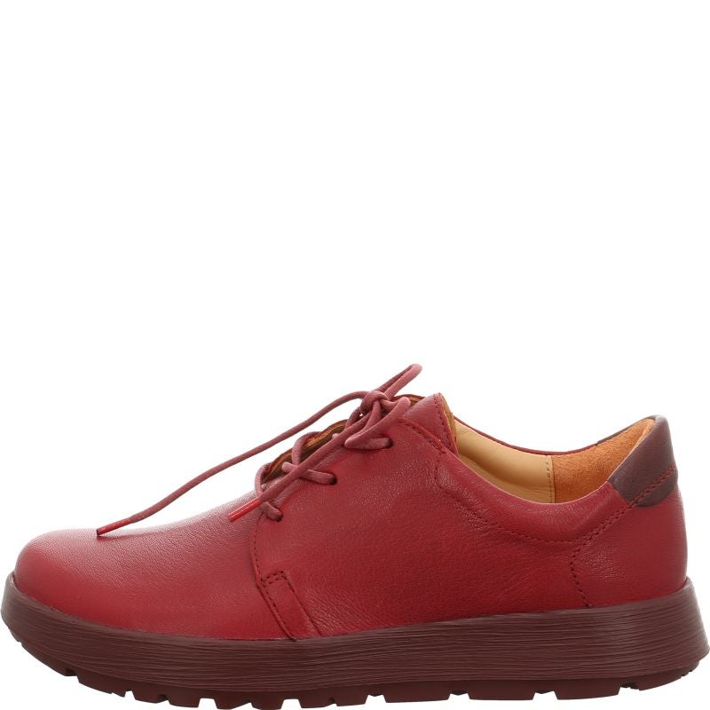 Think COMODA Woman Lace up shoe - Material: Leather in Red