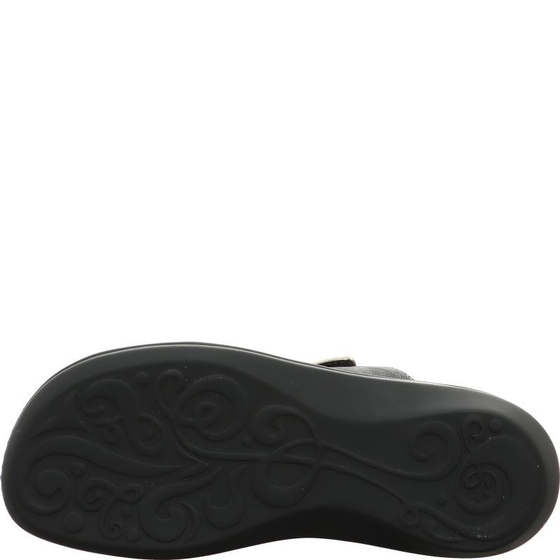 Think! CAMILLA Damen Pantolette - Material: Leder in Schwarz