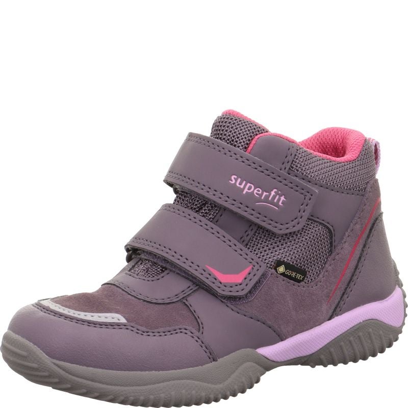Superfit STORM Girls Sneakers high - Material: Leder/Sonstiges Material/Texti in Purple
