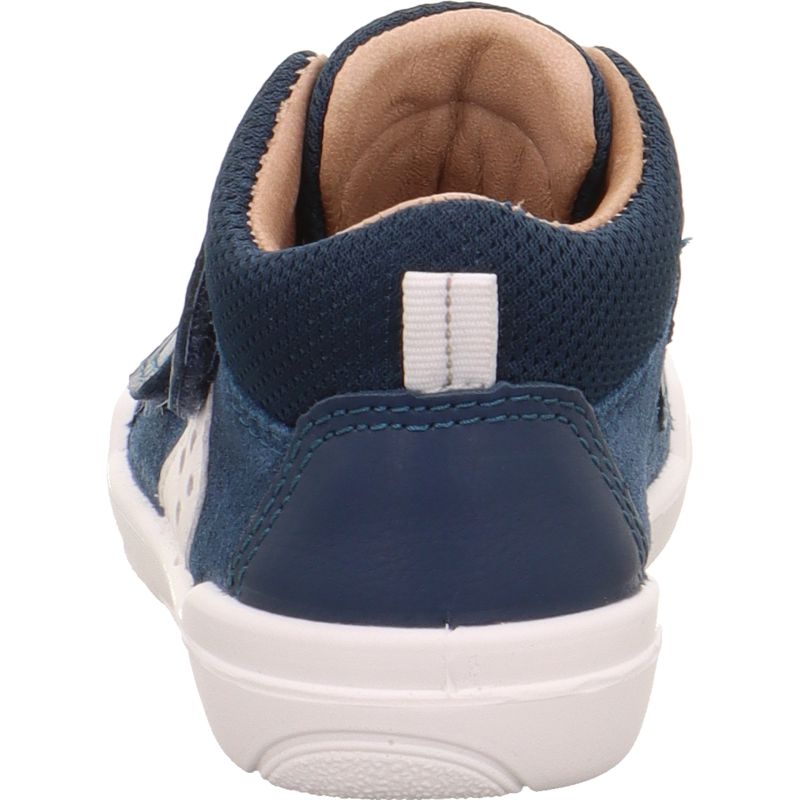 Superfit SUPERFREE Jungen Sneaker low - Material: Leder/Textil in Blau