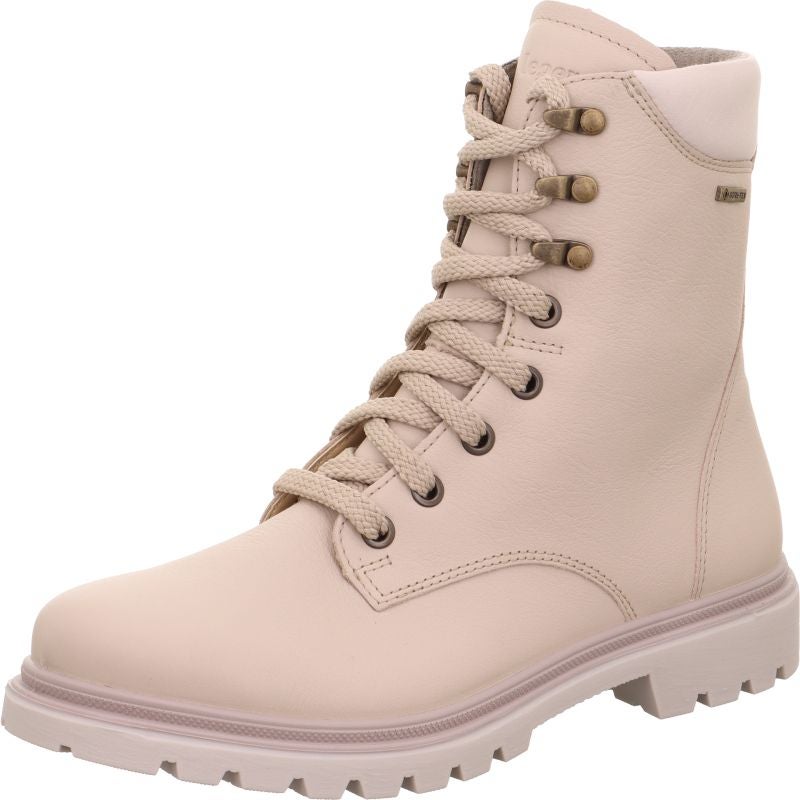 legero MONTA Damen Schnürboots - Material: Leder in Beige