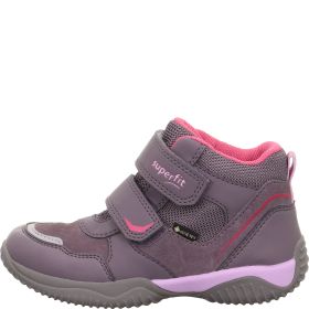 Superfit STORM Mädchen Sneaker high - Material: Leder/Sonstiges Material/Textil in Lila
