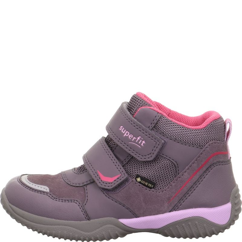 Superfit STORM Girls Sneakers high - Material: Leder/Sonstiges Material/Texti in Purple