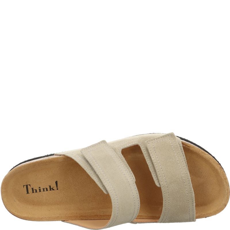 Think WOLFI Mules - Material: Leather in Beige