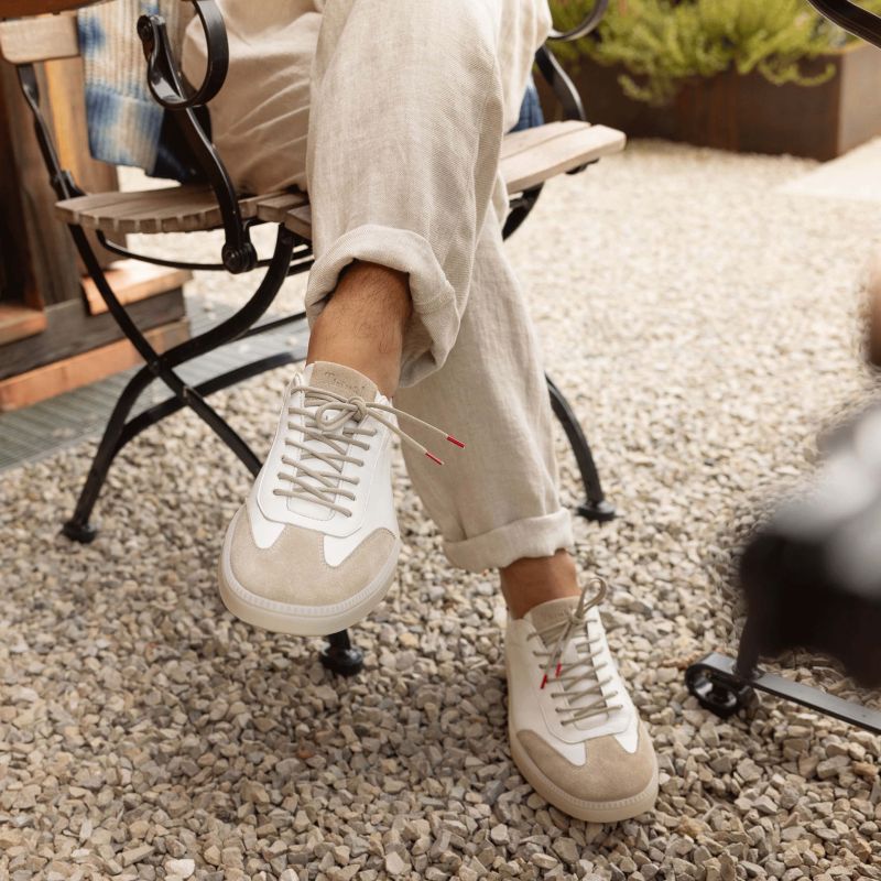 Think TURNA Men Men Sneakers low - Material: Leather in Beige