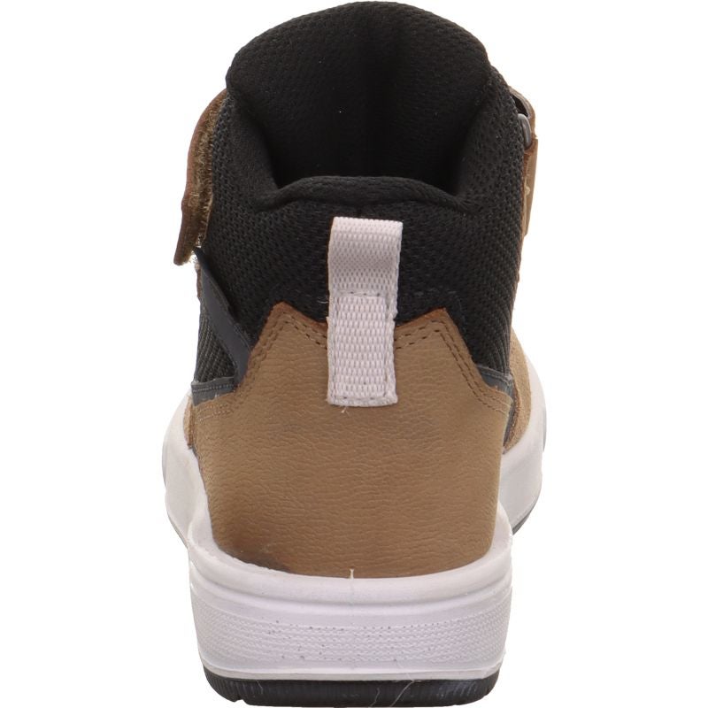 Superfit MAVERICK Jungen Sneaker high - Material: Leder/Sonstiges Material/Textil in Braun