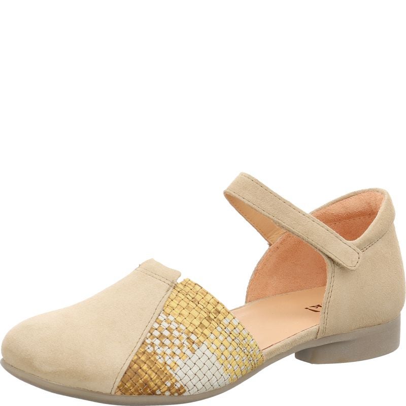 Think GUAD2 Woman  - Material: Leather in Beige