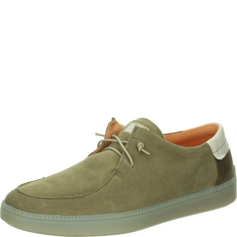 Think TURNA MEN Sneakers low - Material: Leather in Olive